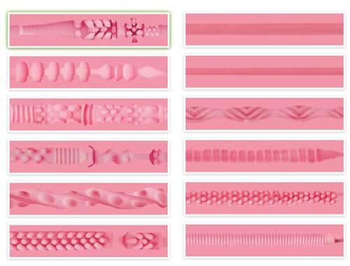 Consistenze della guaina interna della fleshlight